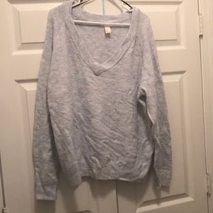Extra soft oversized v neck sweater